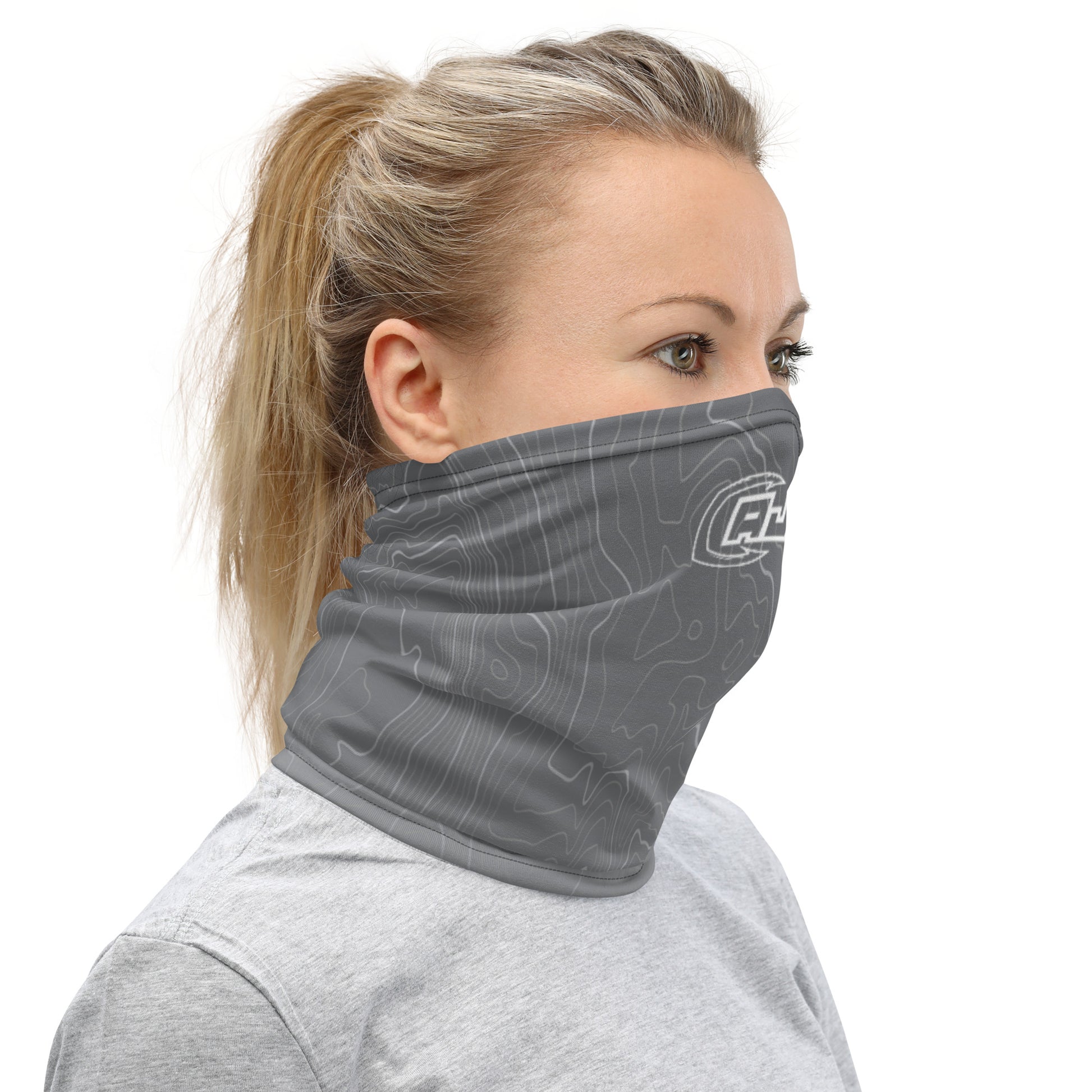 Grey Contour Neck Gaiter - Cajun Lures